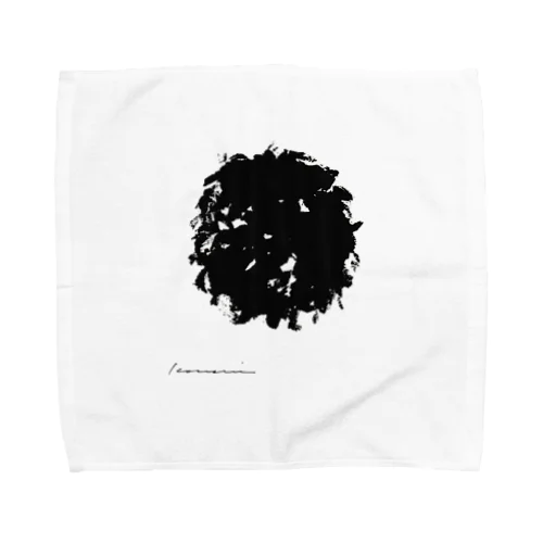 白川香翠　墨の雑貨　毛糸玉 Towel Handkerchief