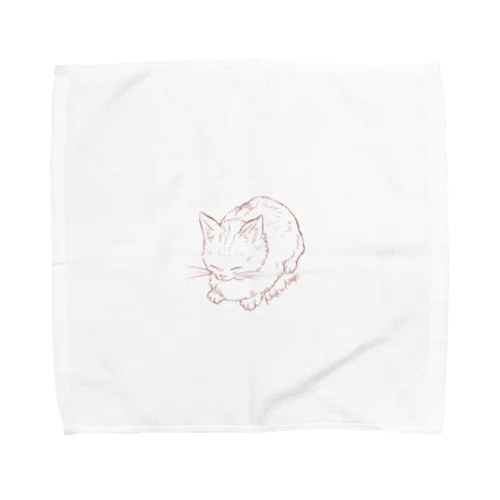 ぬくぬく猫 Towel Handkerchief