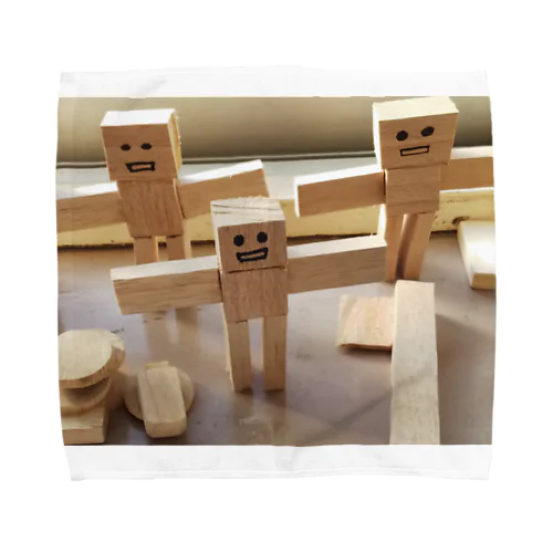 robot family タオルハンカチ