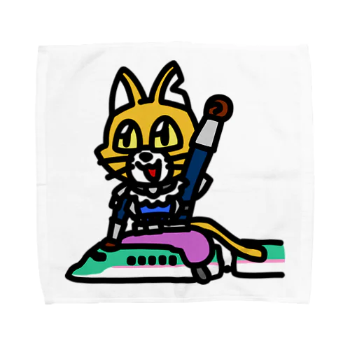 はやぶさキャットCニャ！ Towel Handkerchief