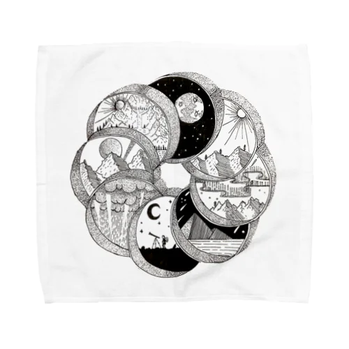 円環(circle) Towel Handkerchief