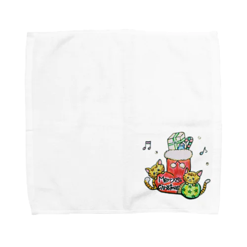 ハッピークリスマス Towel Handkerchief