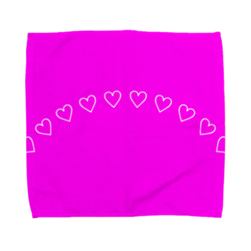 くりぬきハート(ピンク) Towel Handkerchief