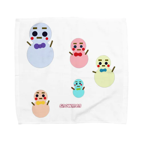 snowmen Towel Handkerchief