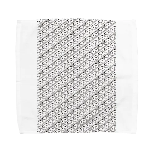 パンダC 斜め模様 Towel Handkerchief