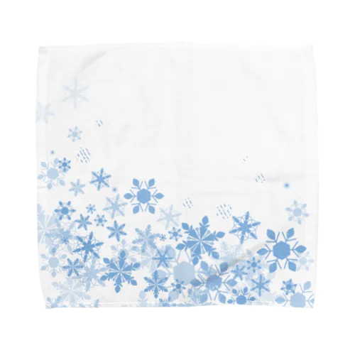 ふわふわ雪の結晶 Towel Handkerchief