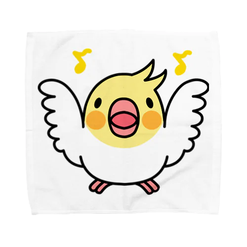 まるまるオカメインコ【まめるりはことり】 Towel Handkerchief