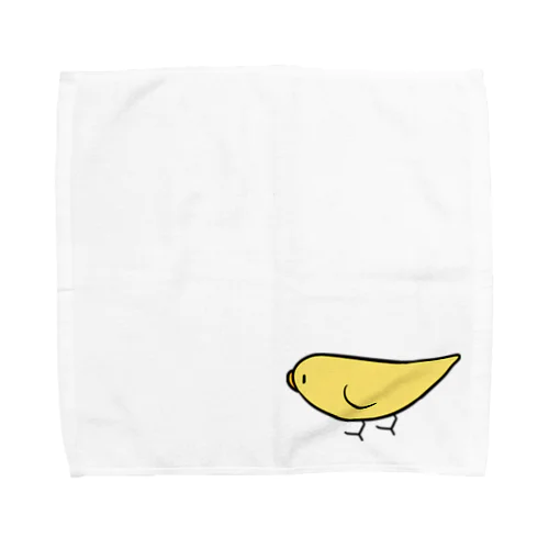 とことこセキセイインコルチノーちゃん【まめるりはことり】 Towel Handkerchief