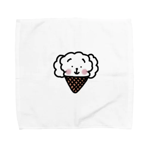 ソフトクリーム犬 Towel Handkerchief