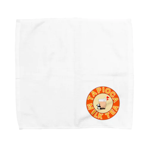 タピオカミルクティ〜ロゴ〜 Towel Handkerchief