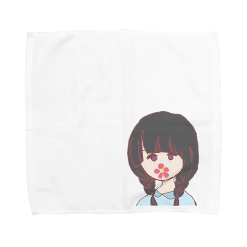 みつあみの女の子 Towel Handkerchief