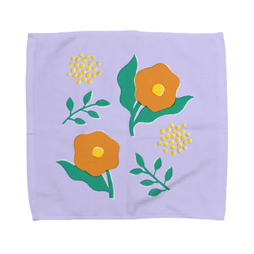 お花パターン2 Towel Handkerchief