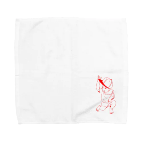 キャップをかぶる息子さん＊ Towel Handkerchief