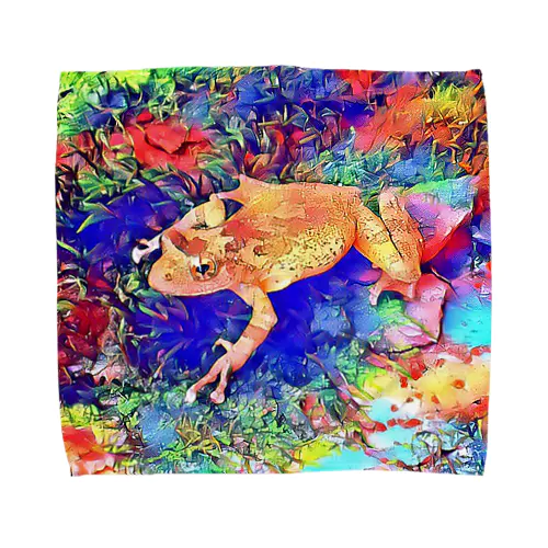 Fantastic Frog -Utopia Version- Towel Handkerchief