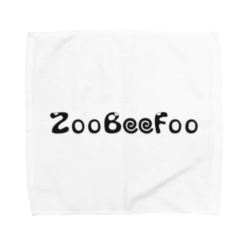 ZooBeeFoo黒ロゴ タオルハンカチ