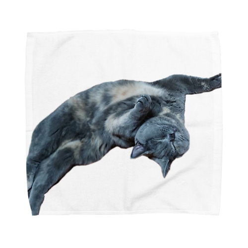 猫ごろんにゃ Towel Handkerchief