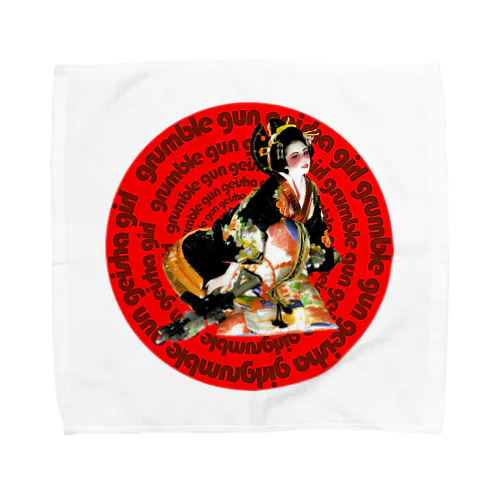 grumble gun geisha girl Towel Handkerchief