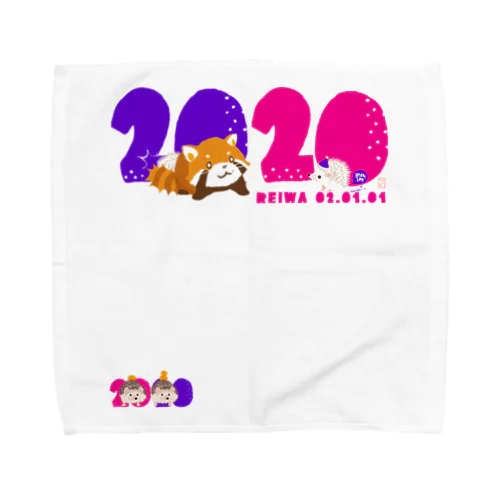 令和 子年 干支 2020 ハリネズミ年 Towel Handkerchief