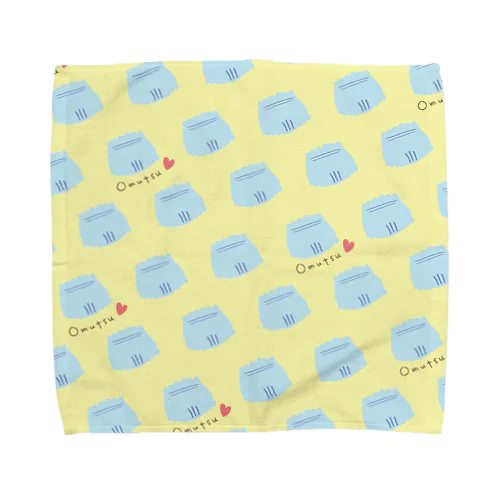 オムツパレード イエロー Towel Handkerchief