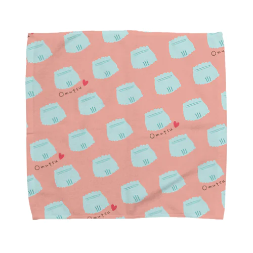 オムツパレード ピンク Towel Handkerchief