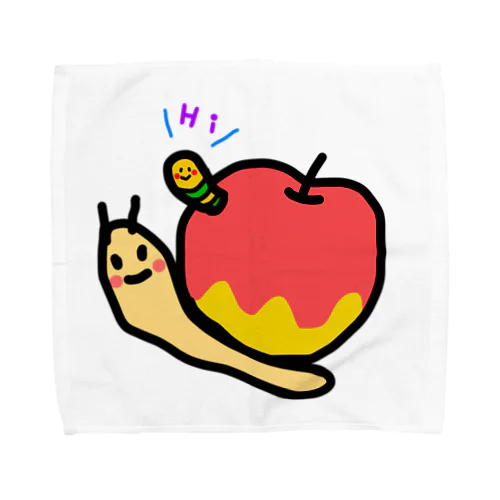 むしくいりんごつむり。 Towel Handkerchief