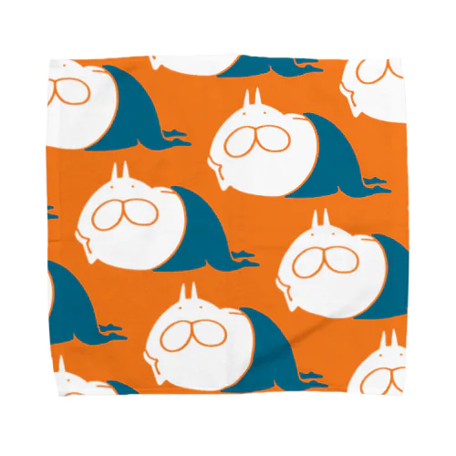 ねこタイツの日常 パンプキン Towel Handkerchief