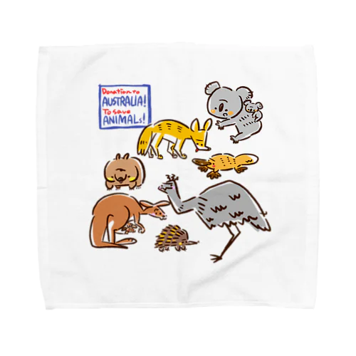 オーストラリアアニマル(500円募金) Towel Handkerchief