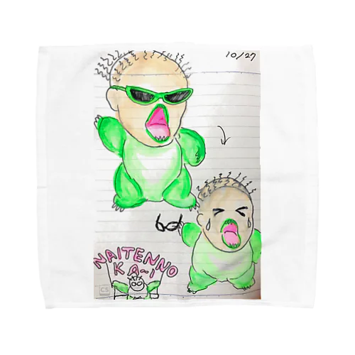 わななきのワニ泣き Towel Handkerchief