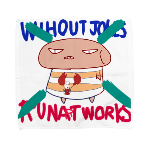 なおブーWITHOUTJOKES✖Runart works ｺﾗﾎﾞ Towel Handkerchief