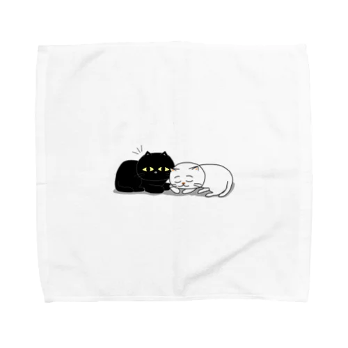 くろねこ一家（何か？） Towel Handkerchief