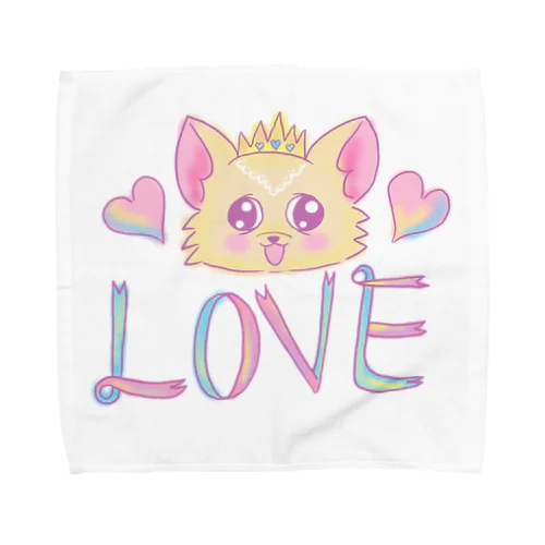 おにぎりチワワ メルヘンチワワ NAMACOLOVE LOVELOVE Towel Handkerchief