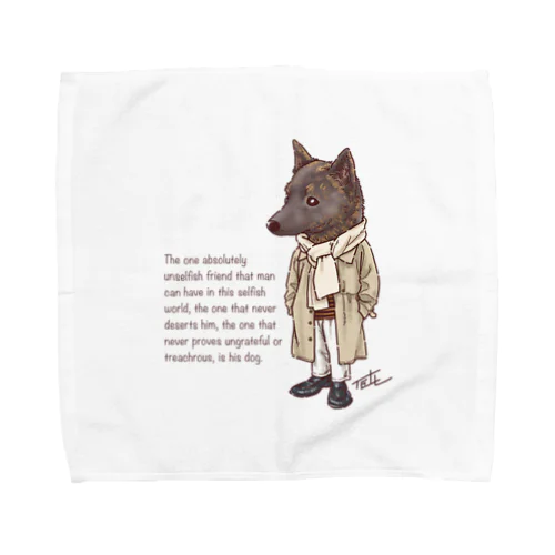 おしゃれ甲斐犬 Towel Handkerchief