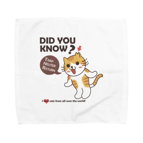 TNRにゃんこ Towel Handkerchief