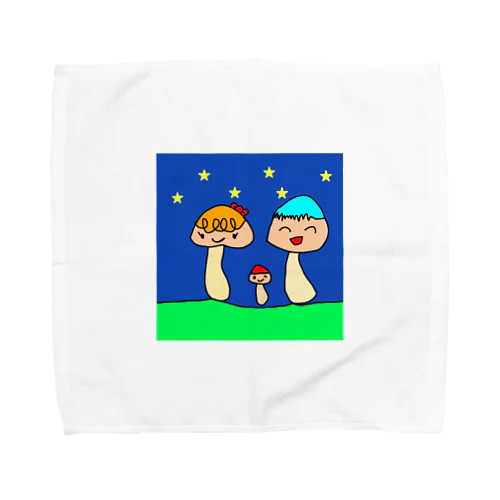 きのこファミリー Towel Handkerchief