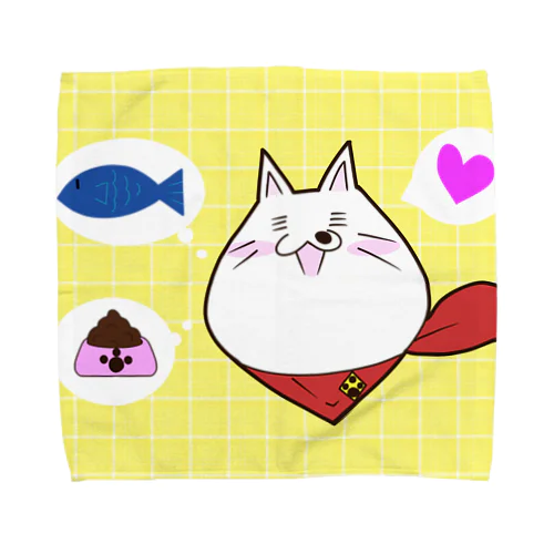 でぶねこちゃん Towel Handkerchief