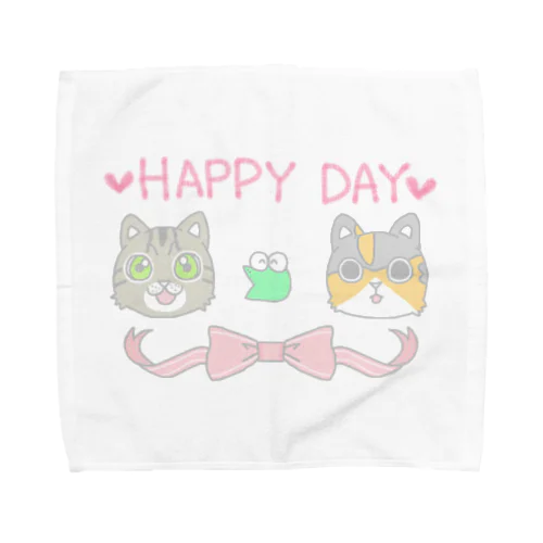 うちのにゃんズ～ハッピーデー～ Towel Handkerchief