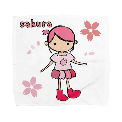 桜の妖精さん Towel Handkerchief