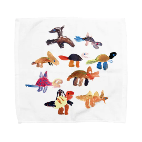 hjm-dino シリーズ Towel Handkerchief