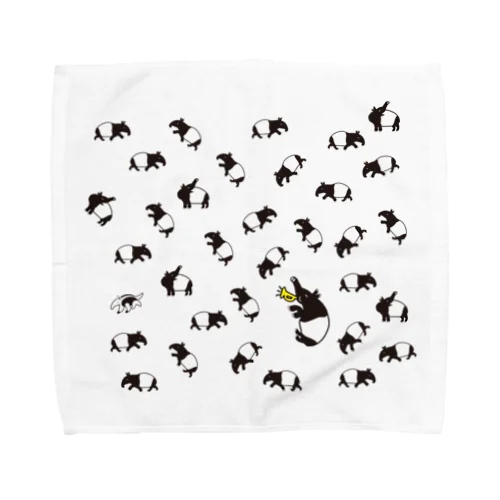 マレーバクのタオルハンカチ Towel Handkerchief