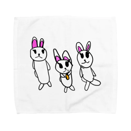 娘の絵シリーズ～rabbit～ Towel Handkerchief