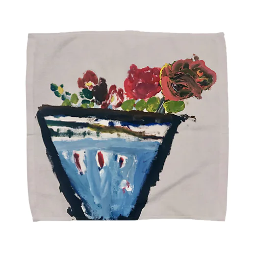 【鉢植えの花たち💐】 Towel Handkerchief