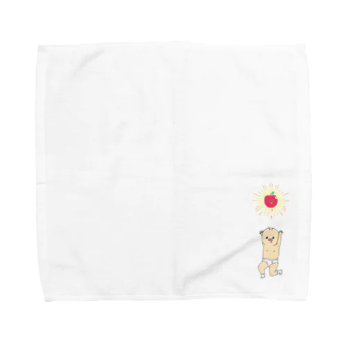 ようせいのおぢさんと教祖のりんごさま Towel Handkerchief