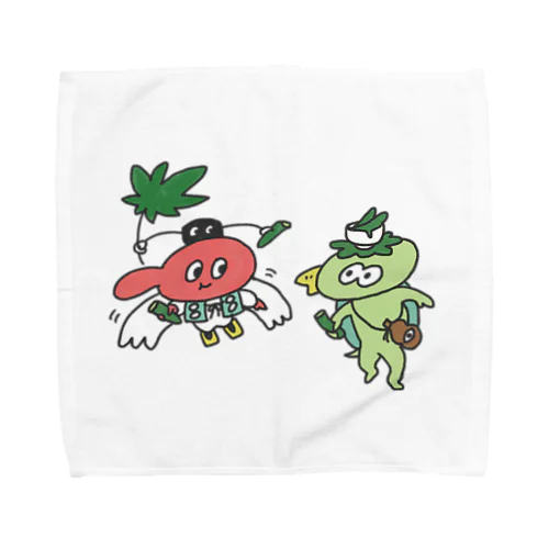 てんぐちゃんとカッパくん Towel Handkerchief