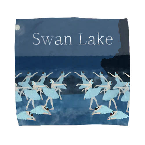 Swan Lake Towel Handkerchief