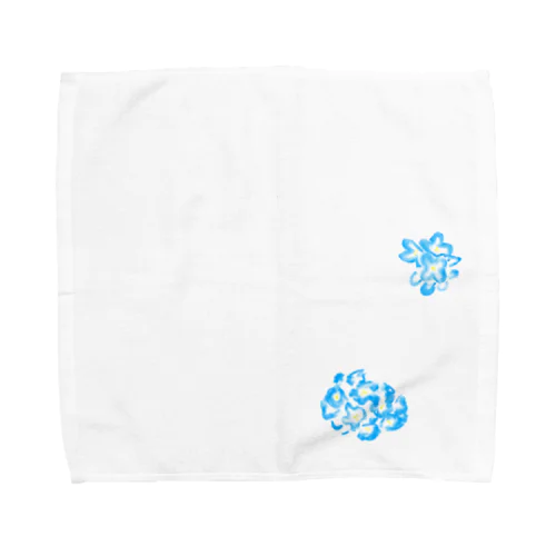 青いはな Towel Handkerchief