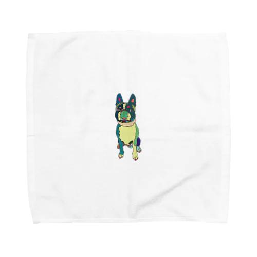 ボストンテリアのセブン君 Park a Holic Bostonterrier Towel Handkerchief