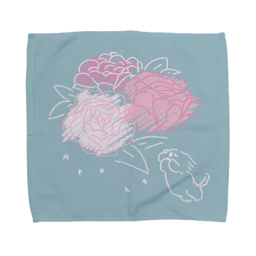 ととめめ本日のお花：4月24日 Towel Handkerchief