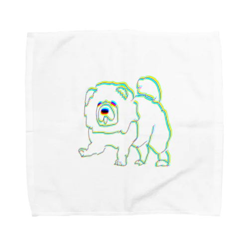 犬チャウチャウ(ちょっと大) Towel Handkerchief