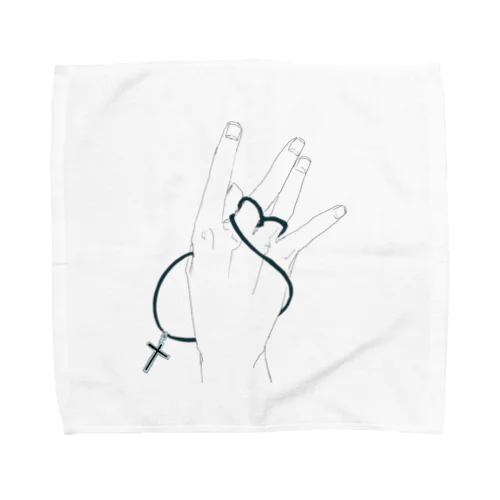 信仰は手にあるA Towel Handkerchief