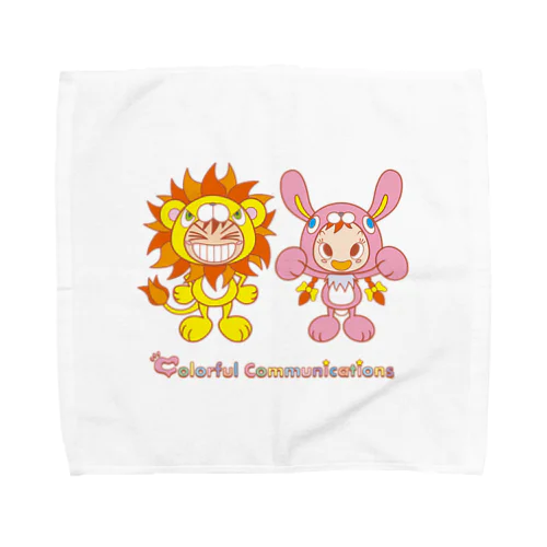 ライオンくんとウサギちゃん Towel Handkerchief